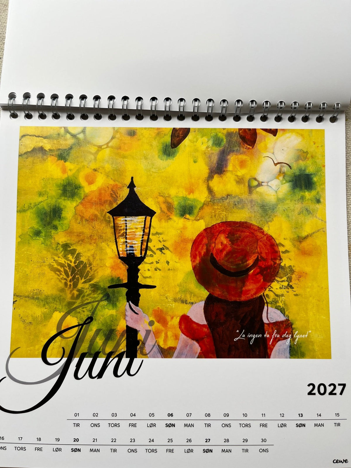 Kunstkalender til bord