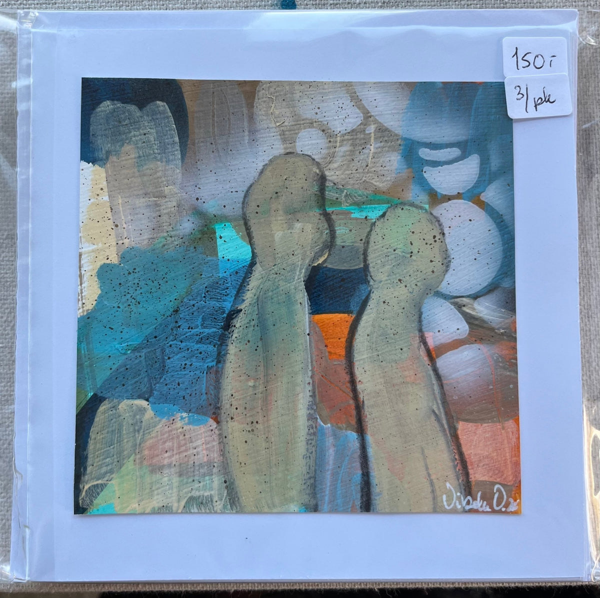 Kunstkort People av Vibeke Dahl