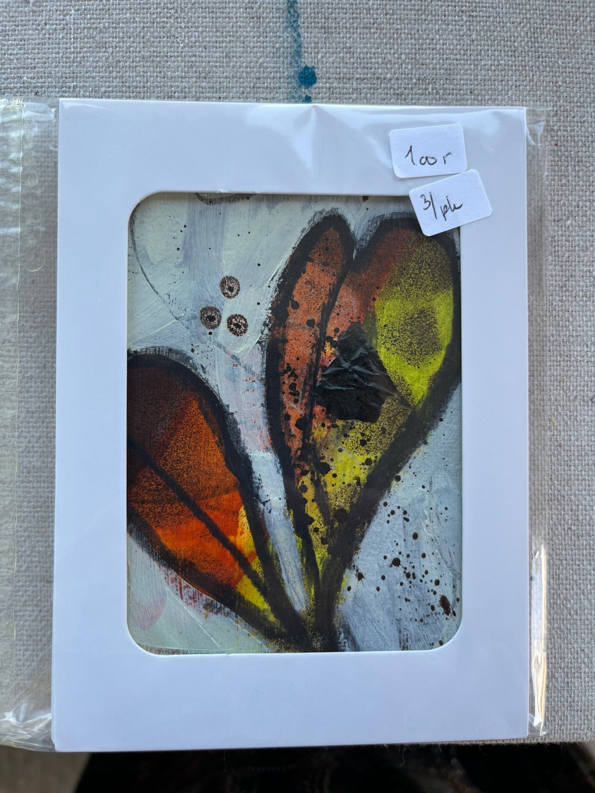 Kunstkort Flower av Vibeke Dahl