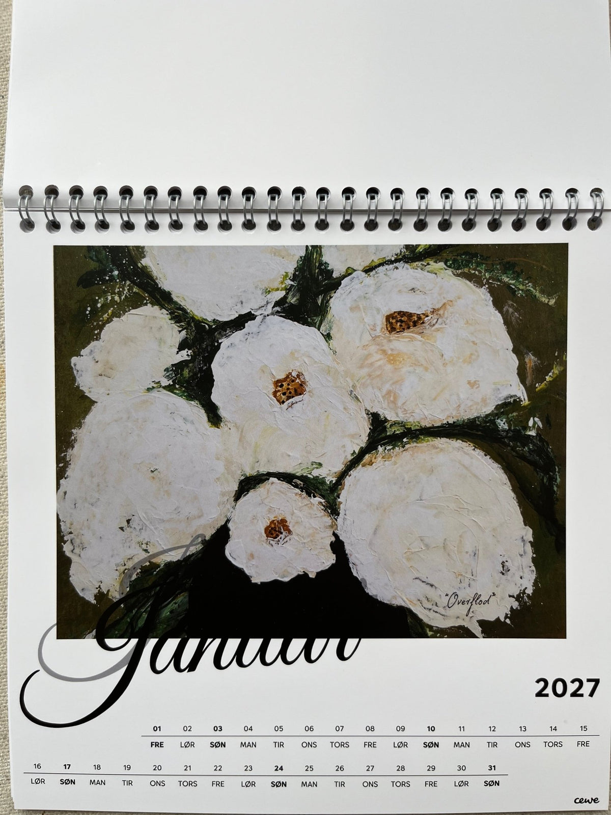 Kunstkalender til bord