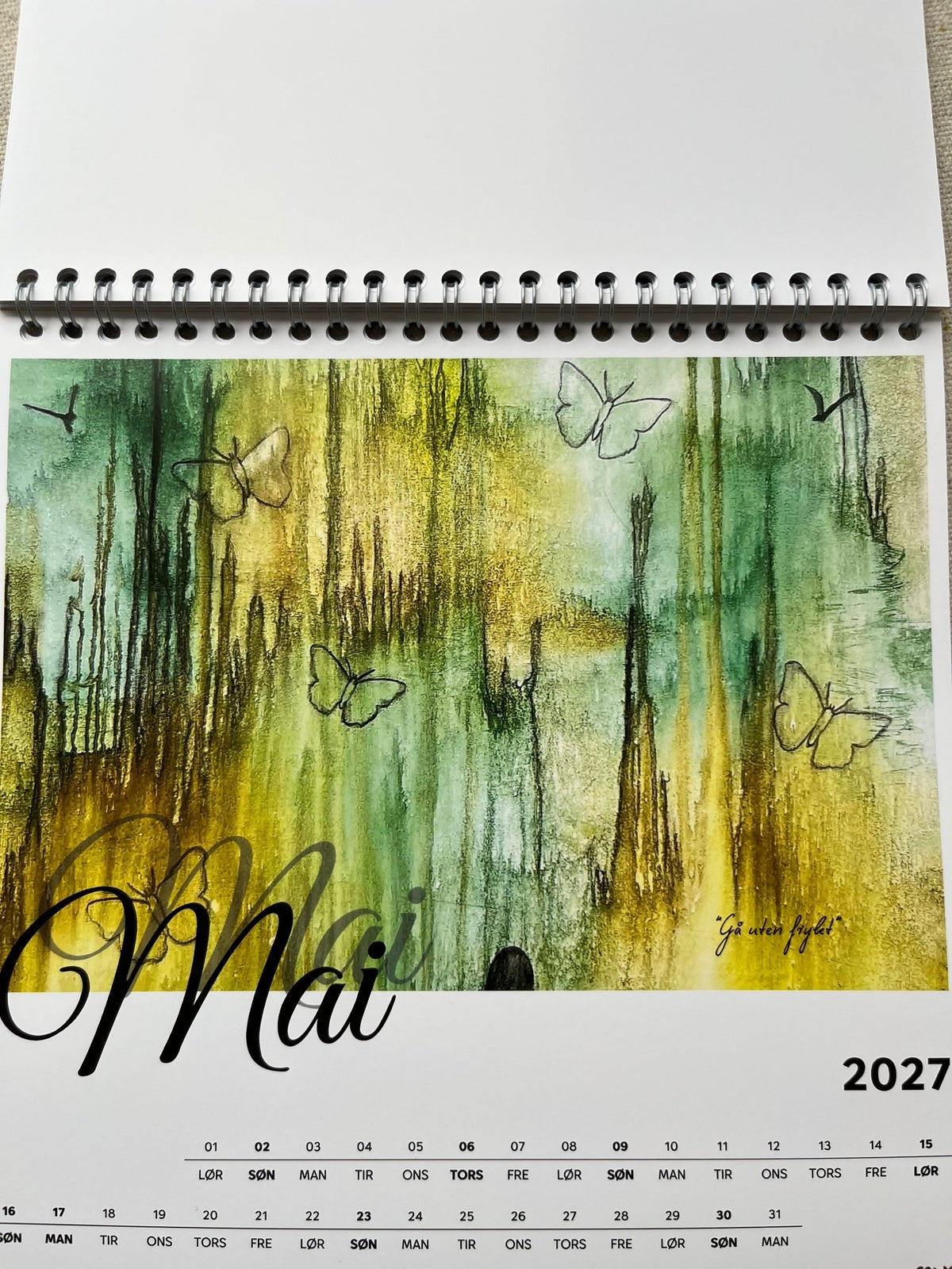 Kunstkalender til bord